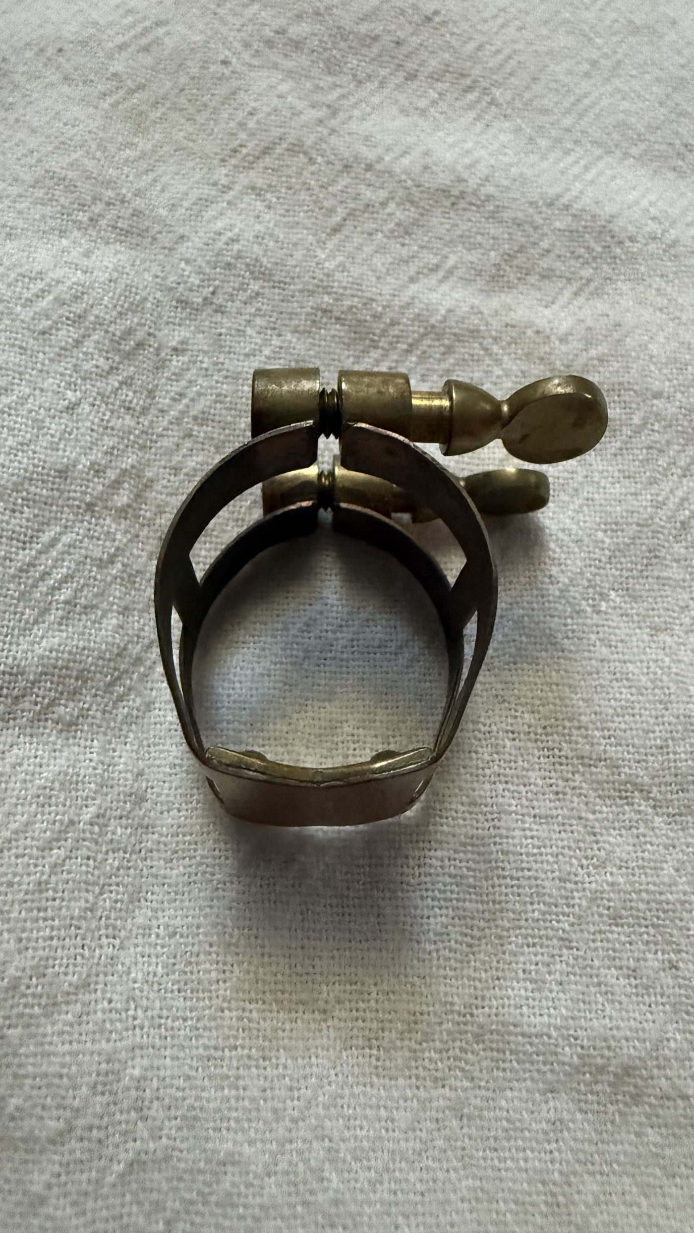 Ishimori Wood Stone Soprano Ligature — Copper