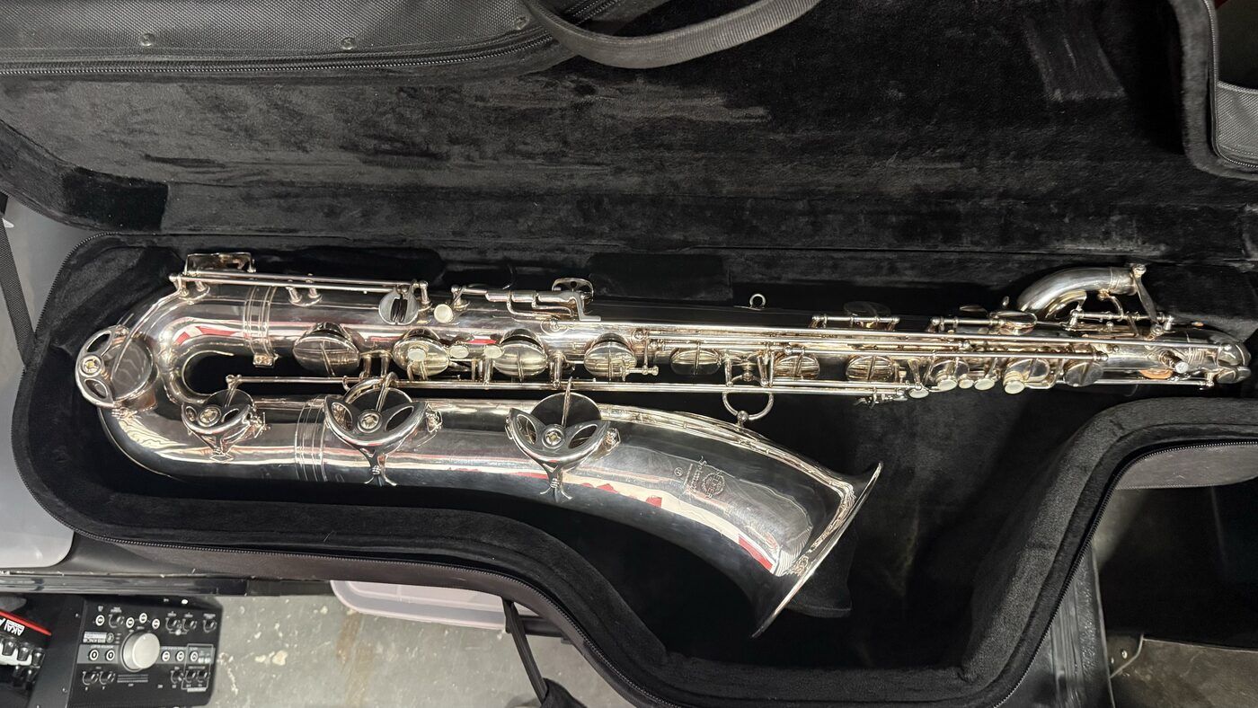 1977 Selmer MK VI Silver-Plated Low Bb Baritone w/Gold Washed Bell